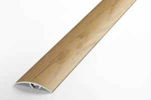 ЛР 06.1800.4082 Профиль разноуровневый 40х12 мм, алюминий ламинир, цвет дуб светлый, длина 1800 мм