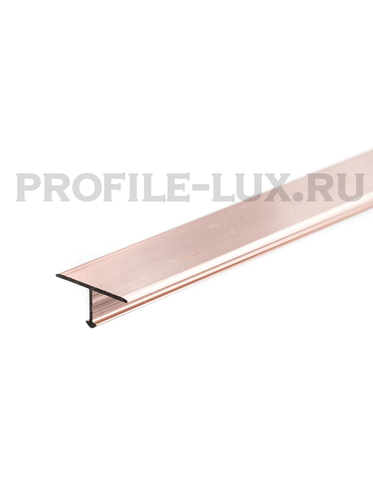 ПТ-18 Т-образный профиль 18 мм, алюминий глянец, цвет розовый, длина 2700 мм