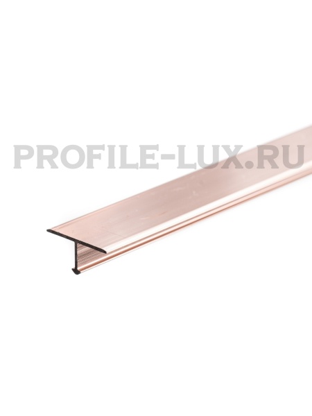 ПТ-18 Т-образный профиль 18 мм, алюминий глянец, цвет розовый, длина 2700 мм
