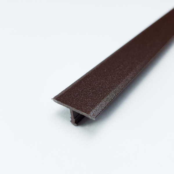 ЛС 10.2700.03 Т-образный профиль 20х8,5 мм, алюминий окрашенный, цвет шоколад, длина 2700 мм