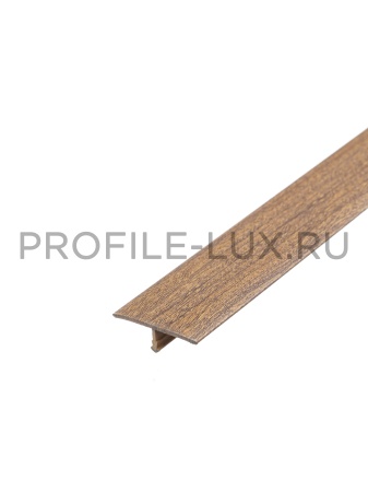 Т 30-1.2700.R128 Т-образный порог 30 мм, алюминий ламинированный, цвет дуб престиж, длина 2700 мм