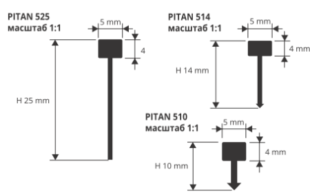 PITAN 510 - Профиль для полов PROJOINT H= 10 мм, алюминий натуральный, цвет серебро, длина 2700 мм