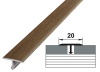 ЛС 10.2700.4061 Т-образный профиль 20х8,5 мм, алюминий ламинированный, цвет дуб мокко, длина 2700 мм