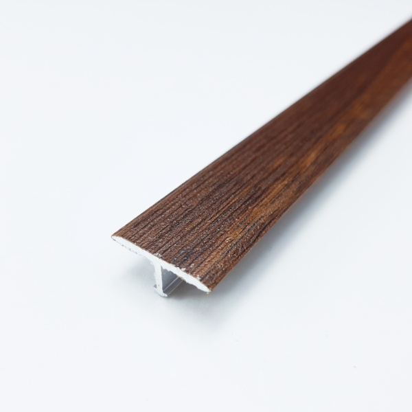 ЛС 10.2700.4091 Т-образный профиль 20х8,5 мм, алюминий ламинирован, цвет дуб тёмный, длина 2700 мм