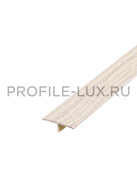 Т 30-1.2700.087 Т-образный порог 30 мм, алюминий ламинированный, цвет дуб белёный, длина 2700 мм