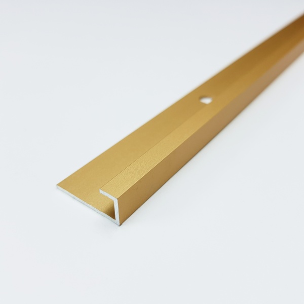 ПК 05.2700.02л Профиль для ламината до 8 мм, алюминий анодированный, цвет золото, длина 2700 мм
