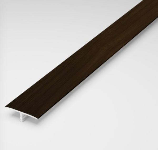 Т 30-1.2700.094 Т-образный порог 30 мм, алюминий ламинированный, цвет венге, длина 2700 мм