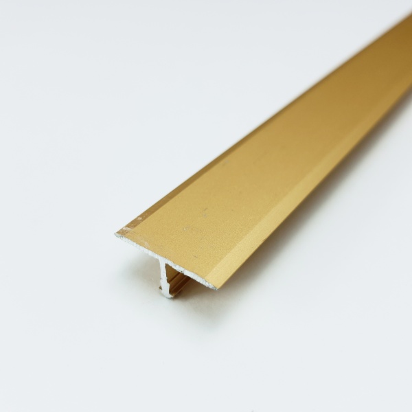 ЛС 10.2700.02л Т-образный профиль 20х8,5 мм, алюминий анодированный, цвет золото, длина 2700 мм