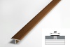 ЛС 10.2700.091 Т-образный профиль 20х8,5 мм, алюминий окрашенный, цвет дуб тёмный, длина 2700 мм
