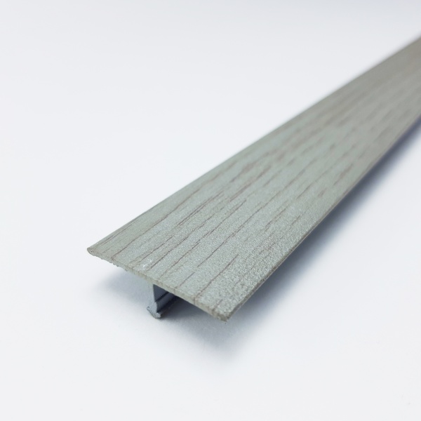 Т 30-1.2700.R102 Т-образный порог 30 мм, алюминий ламинированный, цвет ольха серая, длина 2700 мм