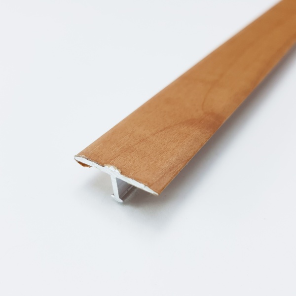 ЛС 10.2700.4083 Т-образный профиль 20х8,5 мм, алюминий ламинированный, цвет бук, длина 2700 мм