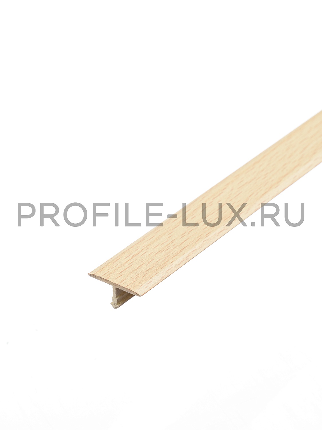 Т 30-1.2700.083н Т-образный порог 30 мм, алюминий ламинирован, цвет бук натуральный, длина 2700 мм